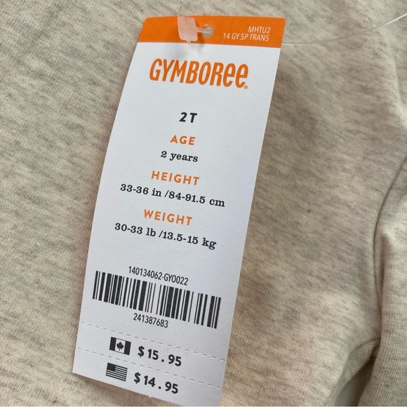 NWT Gymboree leggings girls 2T heather tan gray Mod About Orange Parisian Puppy - Picture 3 of 4